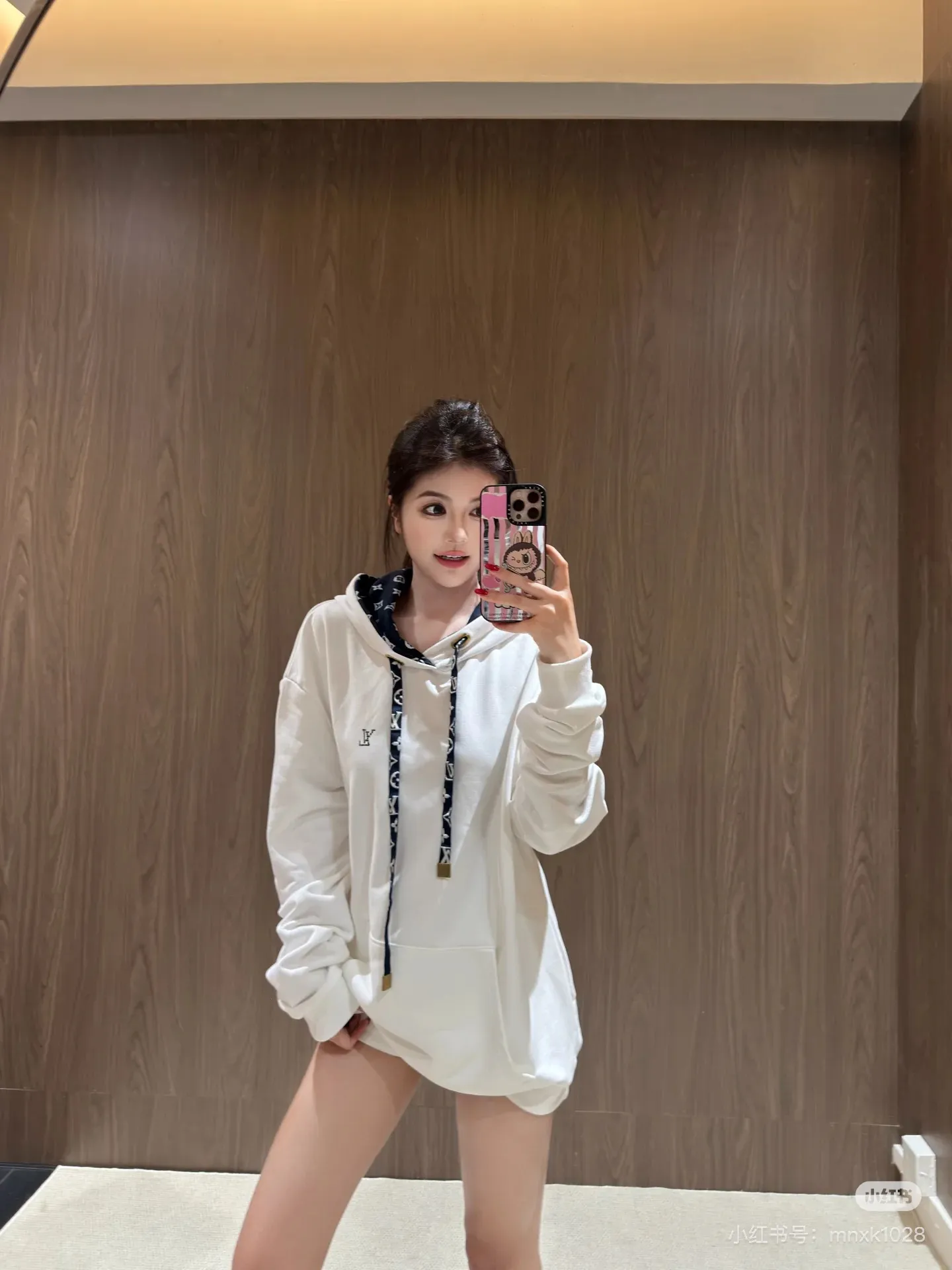 Louis Vuitton/Louis Vuitton Floral Cable Hooded Sweatshirt